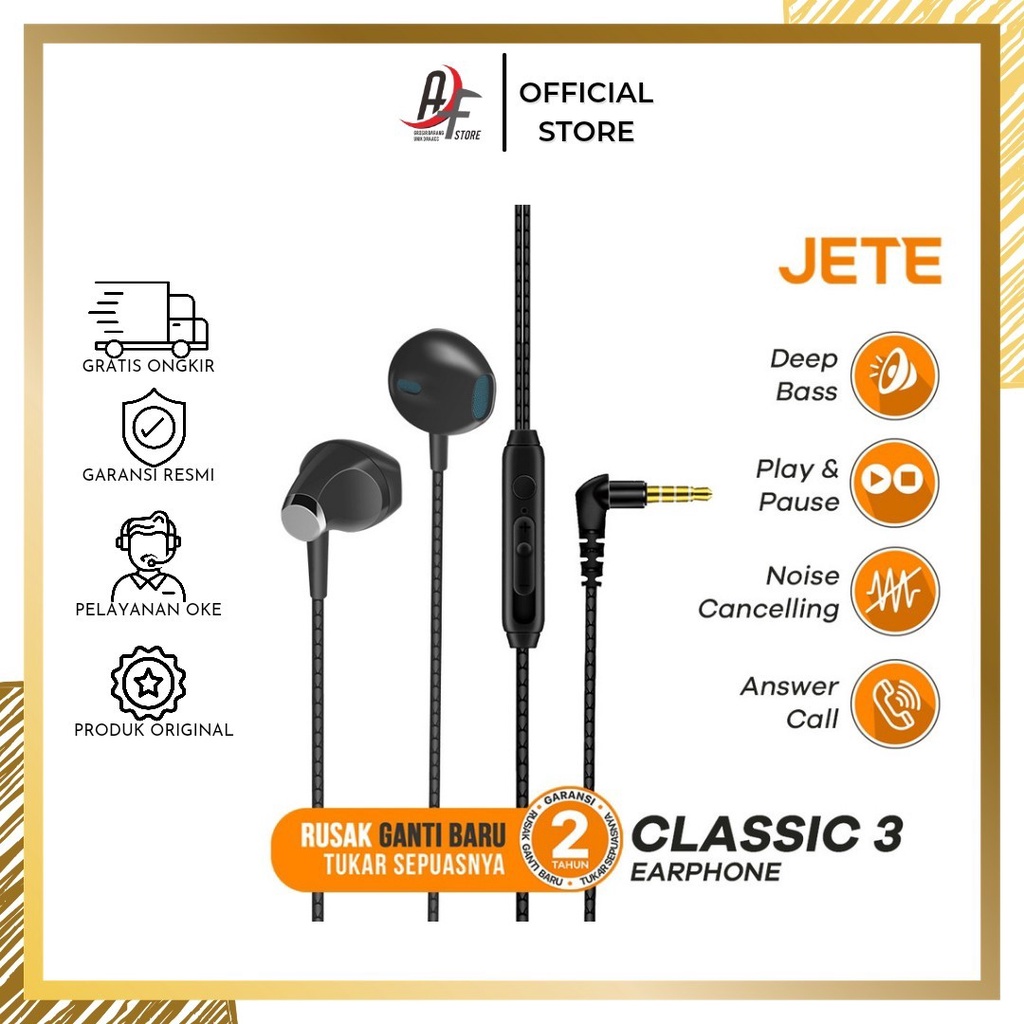 Headset JETE Handsfree HF CLASSIC 3