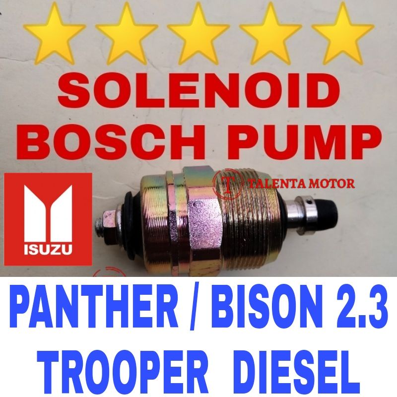 SOLENOID SWITCH BOSPOM BOSCH PUMP PANTHER 2.3 2.5 KAPSUL ELF NHR55  TROOPER DIESEL / BISON 2.3