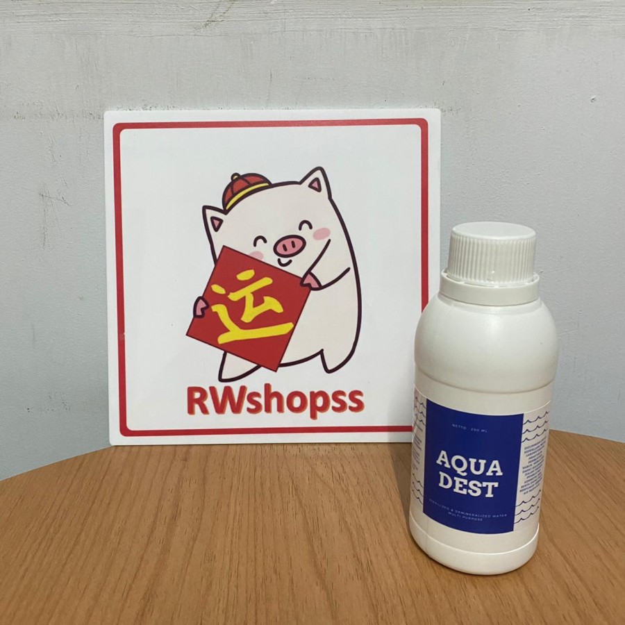 Aquadest / Air Murni (H2O) Air suling 250 - 500 ml