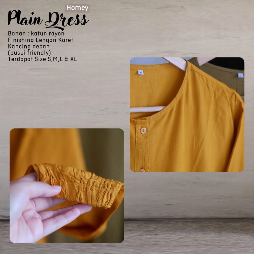 TERMURAHH!! GAMIS DEWASA/HOMEY DRESS POLOS - BAHAN KATUN RAYON PREMIUM - GAMIS WANITA - BEST SELLER
