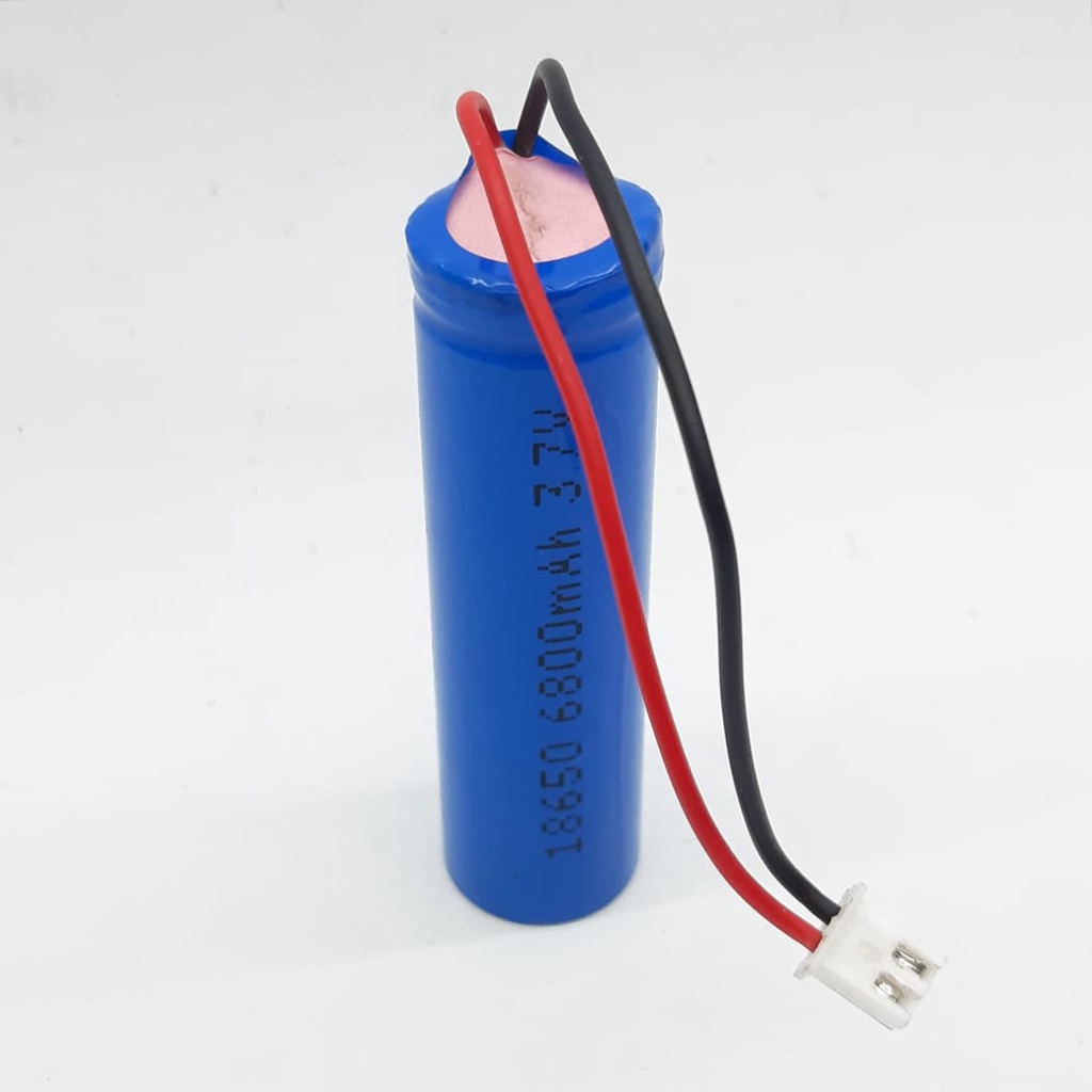 Baterai Speaker BT Mic BT Mobi RC Type Lithium 18650 Soket Putih 3.7V - 6800mAh