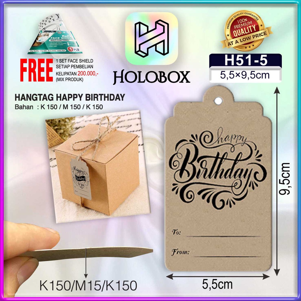 

Hangtag|Hangtag Murah|Hangtag Happy Birthday|Hangtag Ulang Tahun|H51