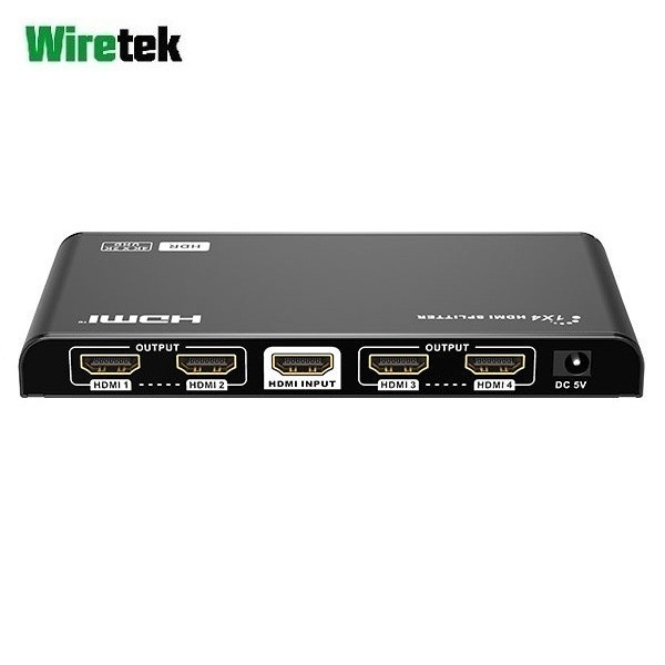 Wiretek HDMI 2.0 Splitter 4port 4Kx2K