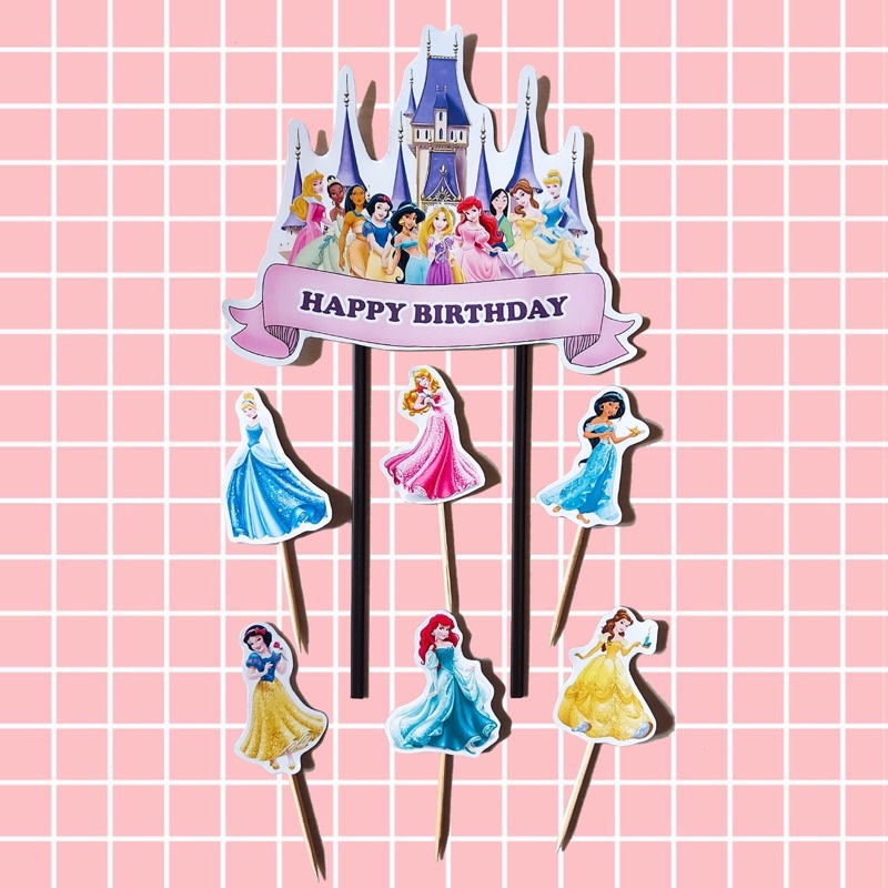 Cake Topper DISNEY PRINCESS / Topper Kue PRINCESS / Hiasan Kue PRINCESS / DISNEY PRINCESS