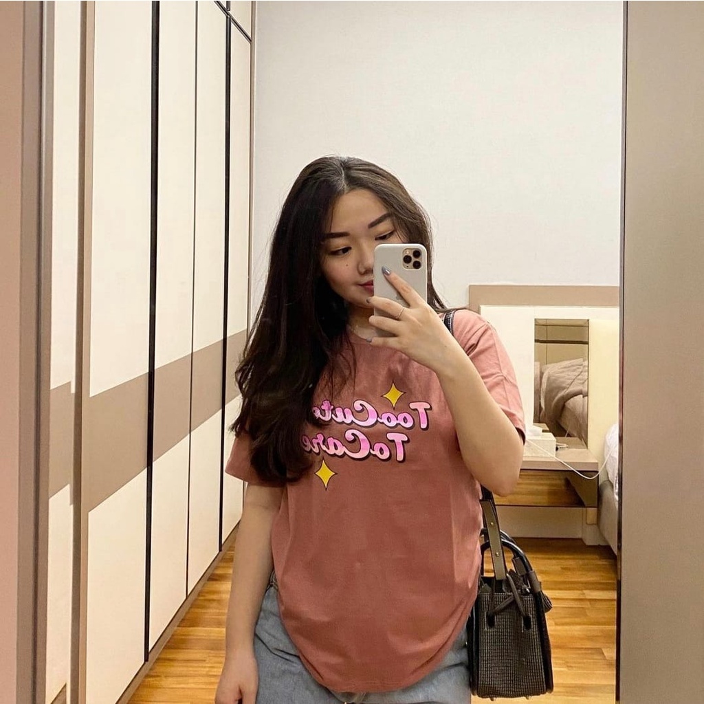 KAOS TUMBLR DUSTY ROSE | BAJU TSHIRT TUMBLR TEE PINK KOREAN KOREA STYLE PENDEK WANITA