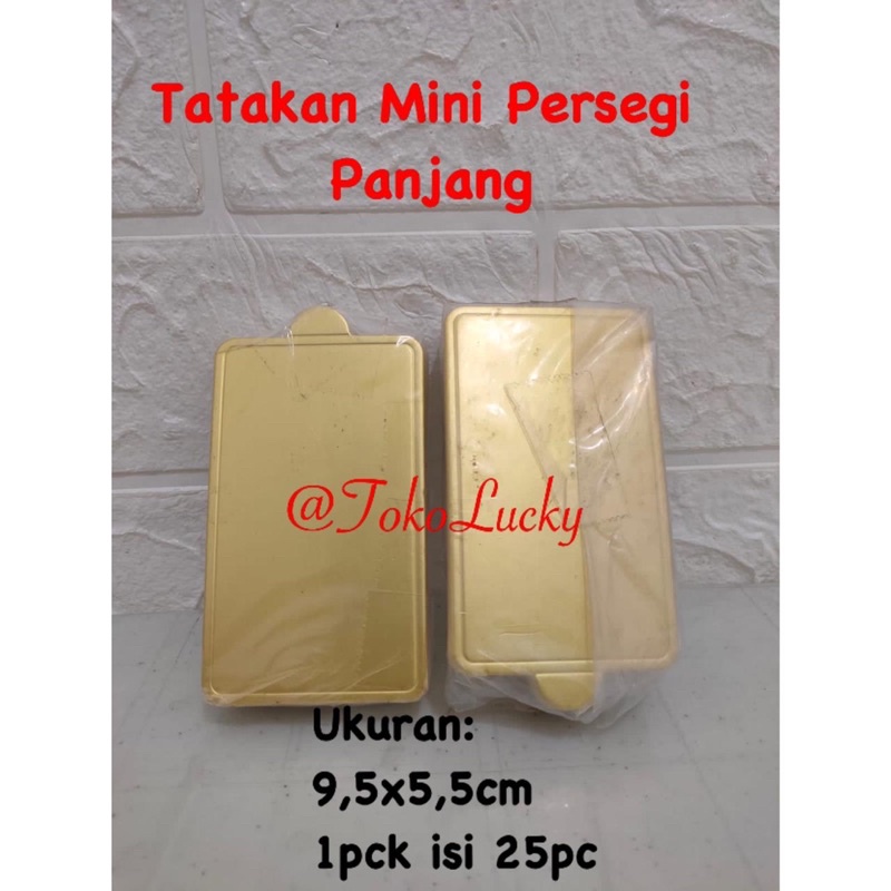 

Tatakan Mini (1pack isi 25pc) / Tatakan Mini Persegi Panjang , Bulat , Segitiga, Oval