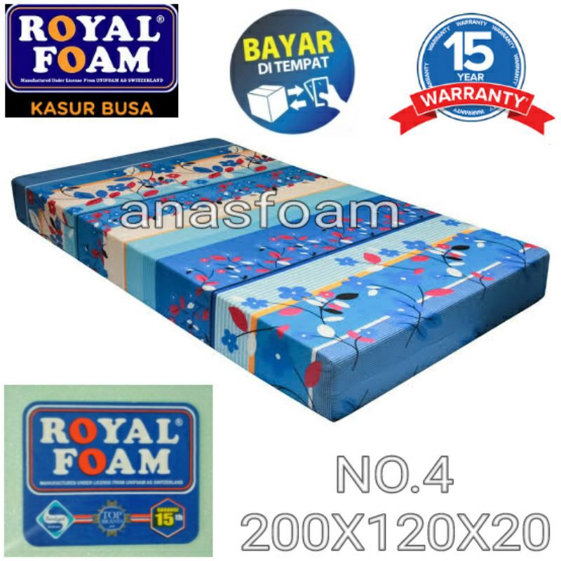Kasur Busa Royal Foam 200x120x20cm/Kasur Busa Royal Foam/Kasur Busa Bergaransi 15 tahun