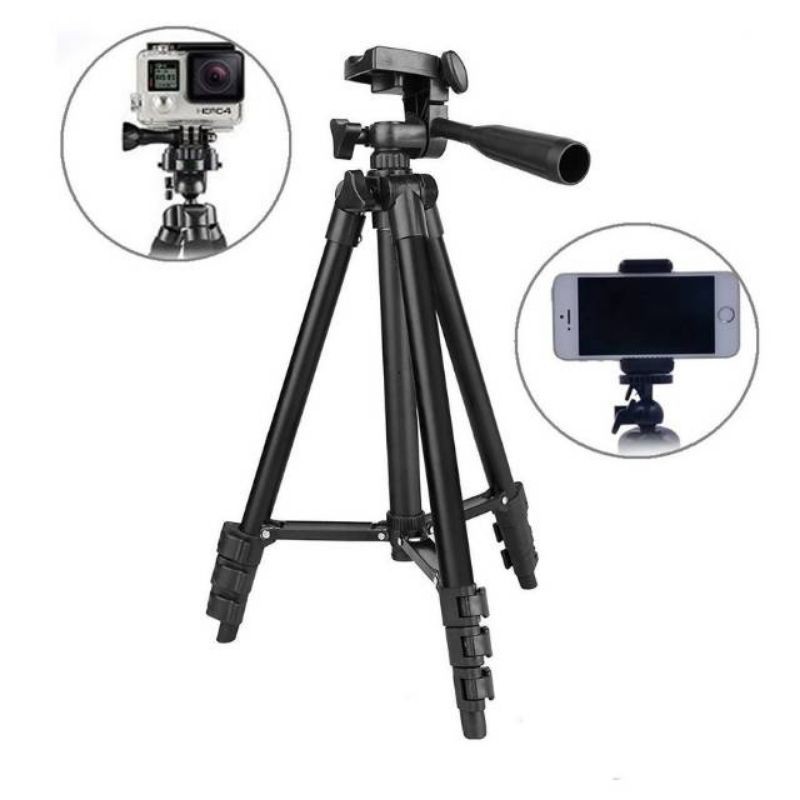 TRIPOD HP / TRIPOD CAMERA BLACK SERIES PANJANG 1 METER PREMIUM QUALITY 3120