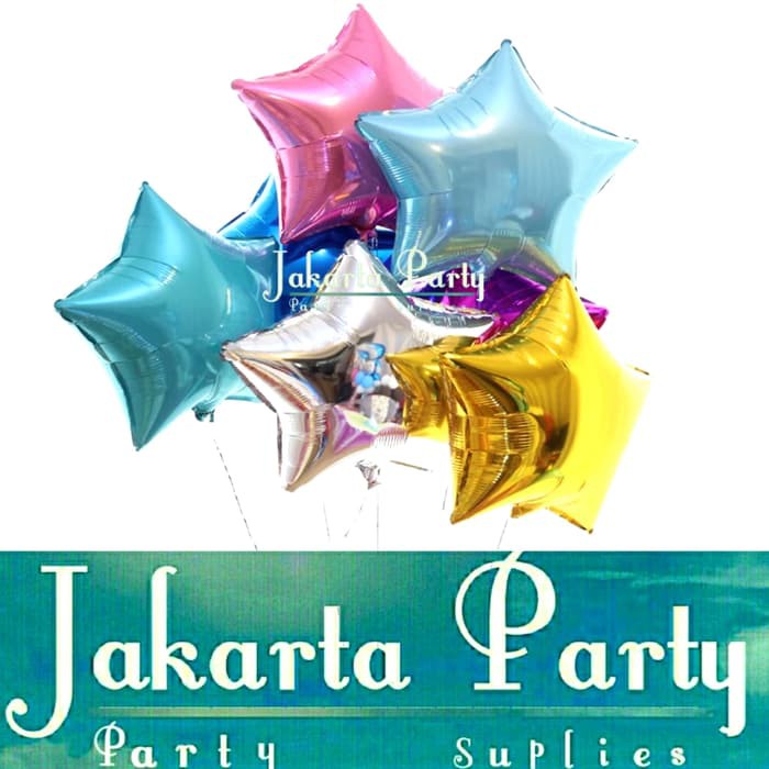 Balon Foil Star Silver / Balon Foil Star / Balon Bintang