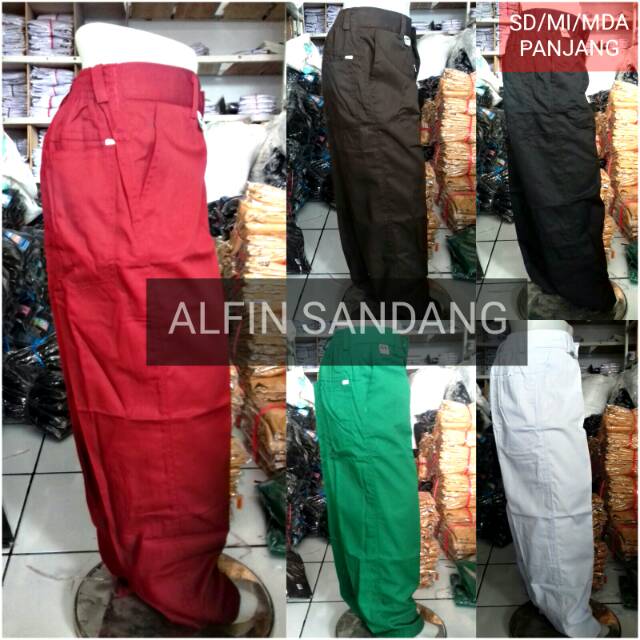 Seragam Sekolah Celana  Panjang  SD Kelas 1 2 3 4 5 6 