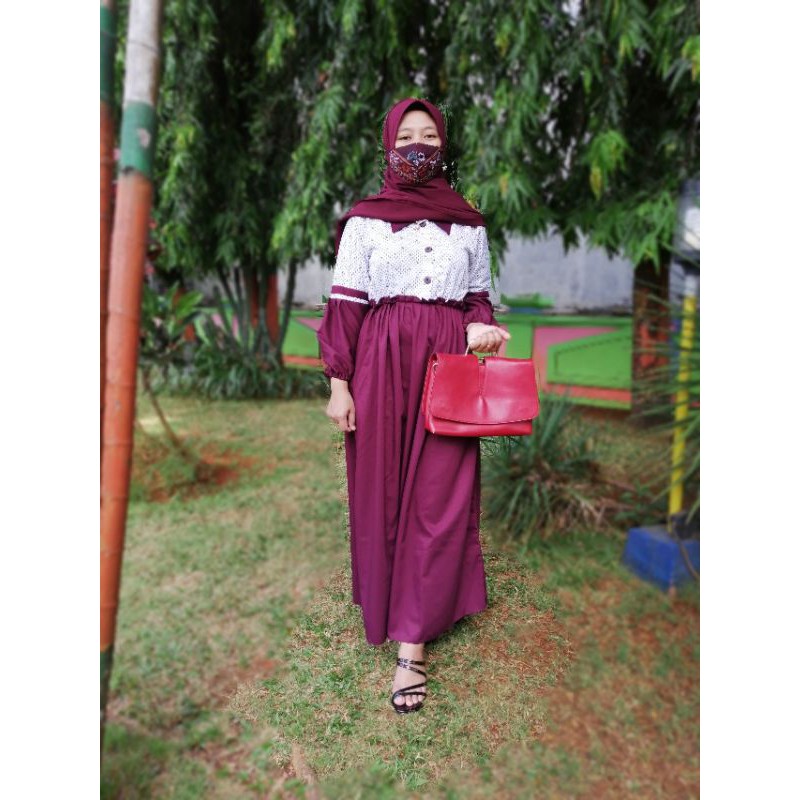 GAMIS VARIASI REMAJA KATUN TOYOBO MURAH ELEGAN ibuk busui adem diskon promo nyama dipakai warna