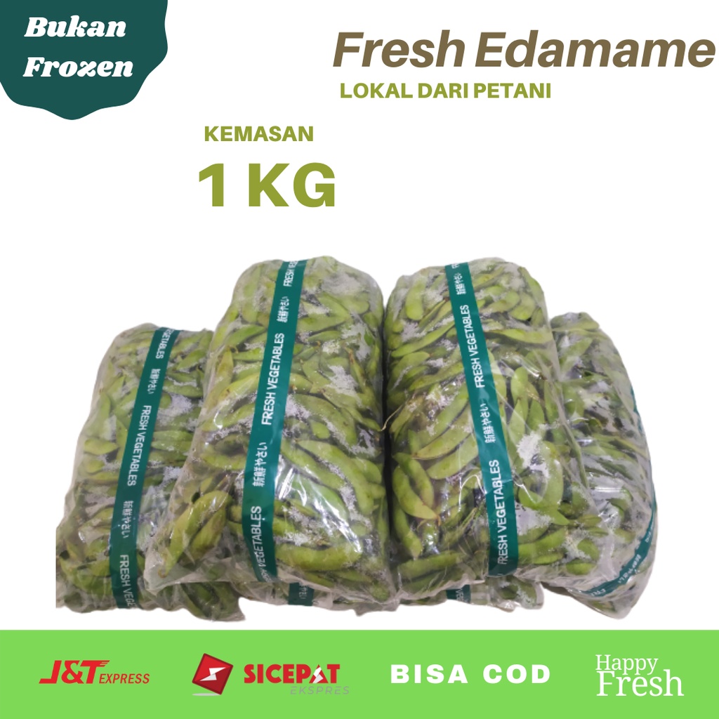 Kedelai Edamame Fresh Malang 1Kg Kemasan