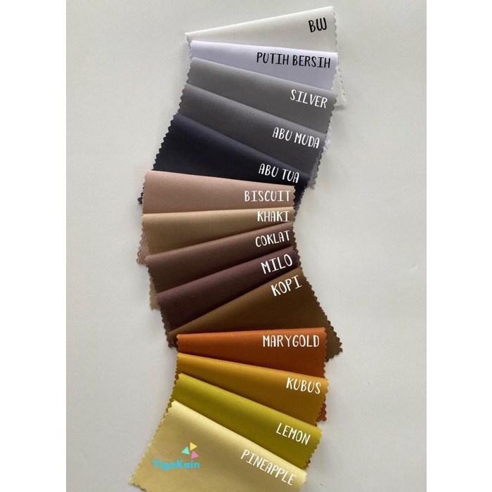 1 Meter Kain Katun Toyobo Fodu Original Import Silky 100