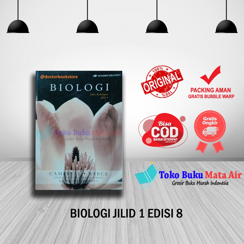 Jual BEST SELLER ORIGINAL BIOLOGI JILID 1 EDISI 8 - CAMPBELL ERLANGGA ...