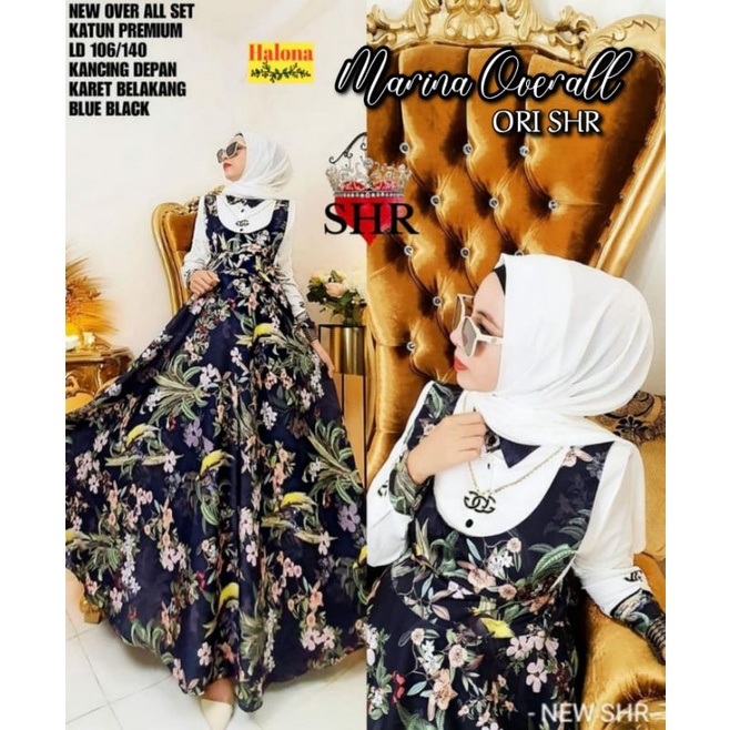 (READY STOK) MARINA OVERAL + PATRICIA 2 ori by SHR