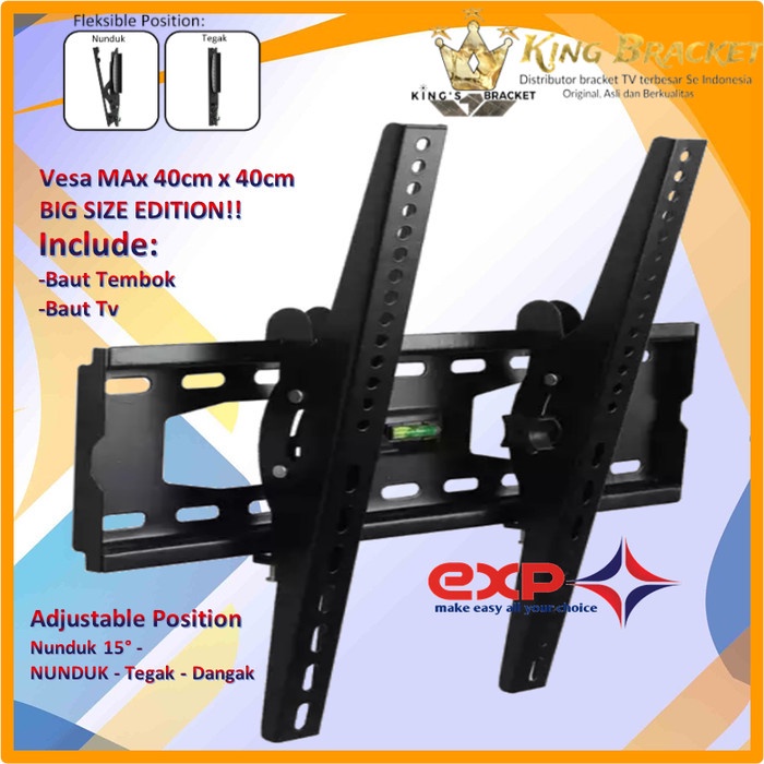 Bracket TV KHUSUS XIAOMI 42&quot; s/d 55&quot; waterpass GARANSI 100% COCOK!