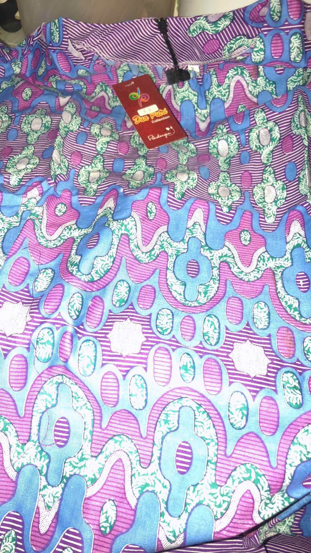 Batik Wanita Blouse Atasan Modern Warna Ungu  Size  S-m-l-xl-xxl-3l-4l-5l