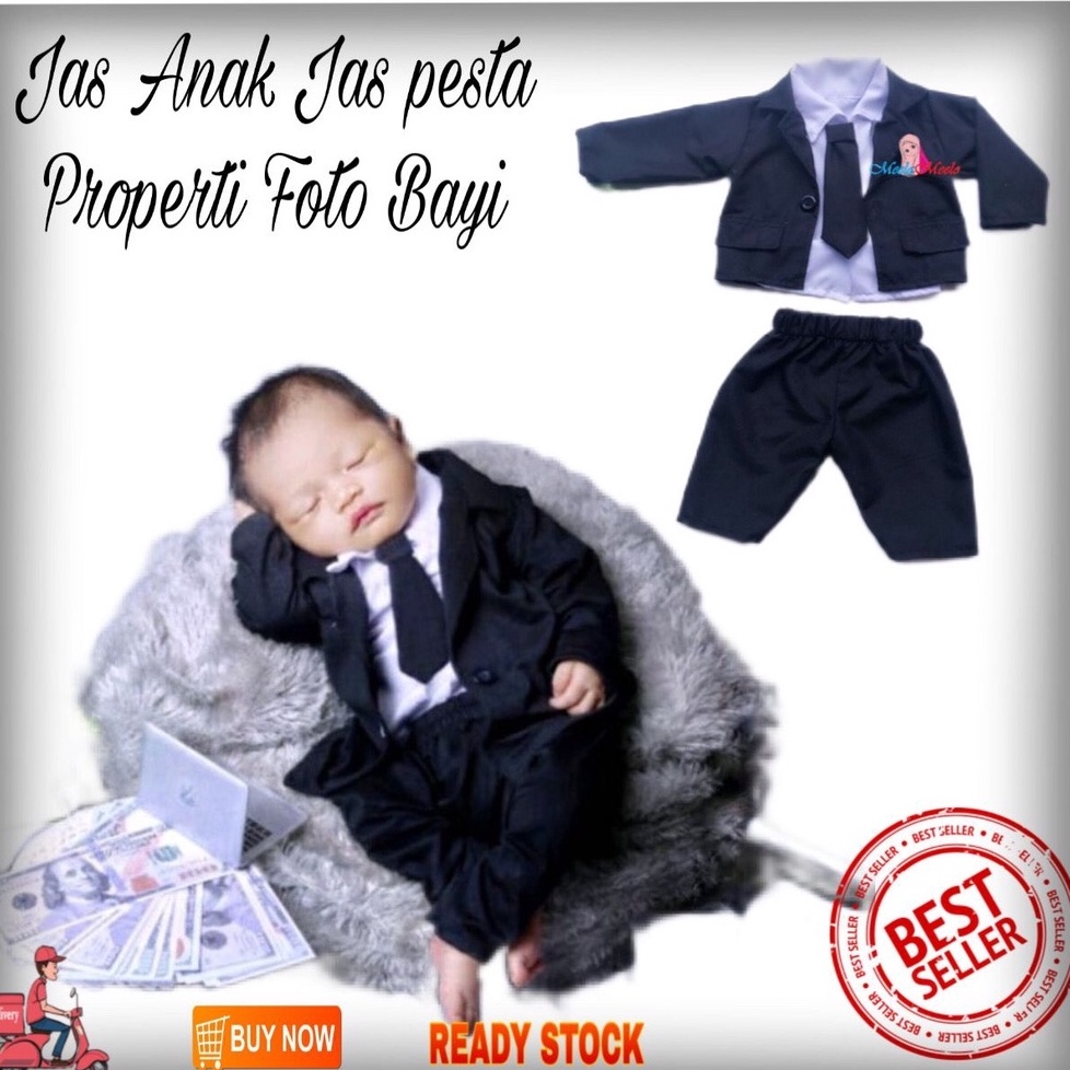 JAS ANAK SETELAN JAS BABY BOS | KOSTUM PROPERTI FOTO NEWBORN | JAS BLAZER KEKINIAN JAS PESTA