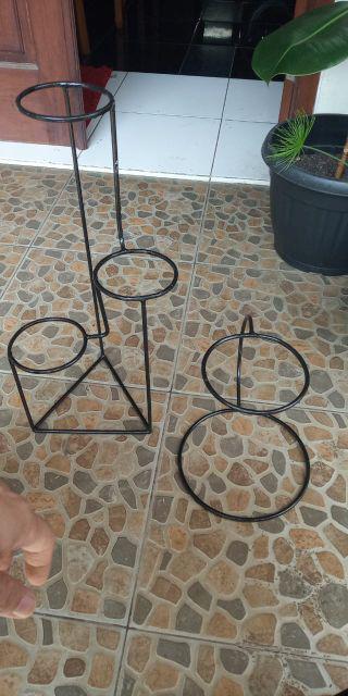 Stending Pot Besi D15/22 Home Dekorasi Shabby