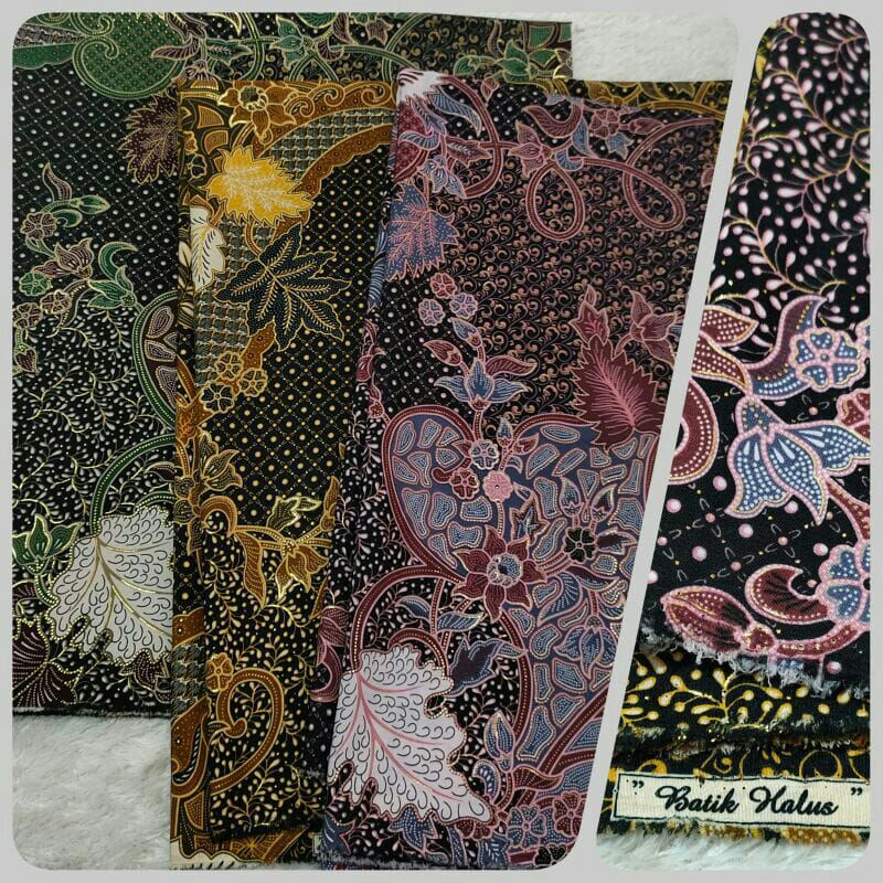 Bakal Kain Batik Semi Sutra Voil, Motif Kraton Batik Execlusive Bahan Printing Bahan Kain Batik Halu