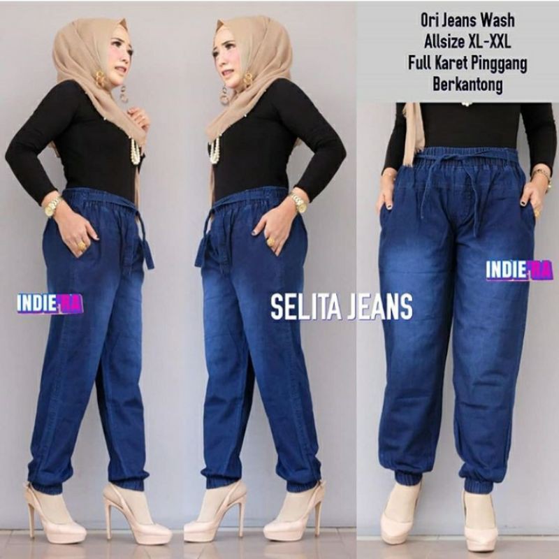 celana joger jeans wanita / joger jeans wanita / joger jeans wanita terbaru