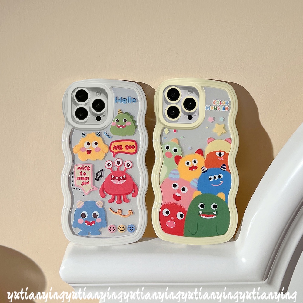 Casing TPU Vivo Y21 2021 Y20 Y33S Y12s Y17 Y12 Y11 Y12i Y15 Y33T Y20 Y20s G Y20A Y21E Y21E Motif Monster Lucu