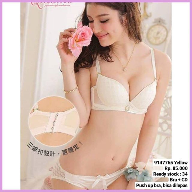 Bra Set Bra Sexy Underwear Setelan 9147765 Yellow