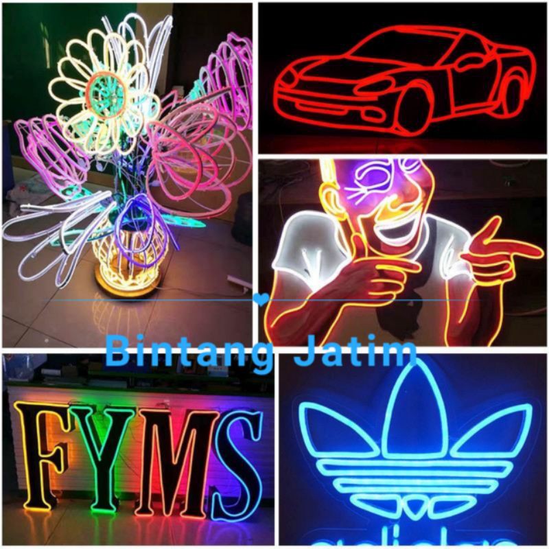 Lampu led neon flex 12v 5m /Led strip flexible 5m dc 12v IP65 waterproof