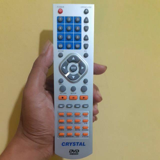 REMOT DVD PLAYER CRYSTAL SILVER