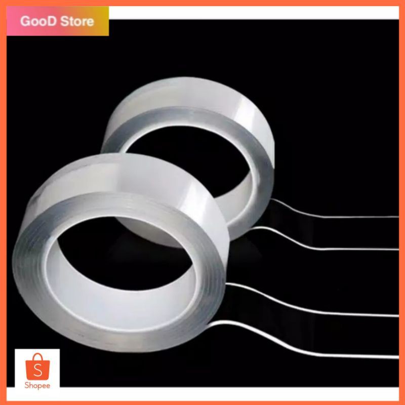 

Nano Magig Tape Bening Grip Double Tape Serbaguna ,30mmx1mmx2cm