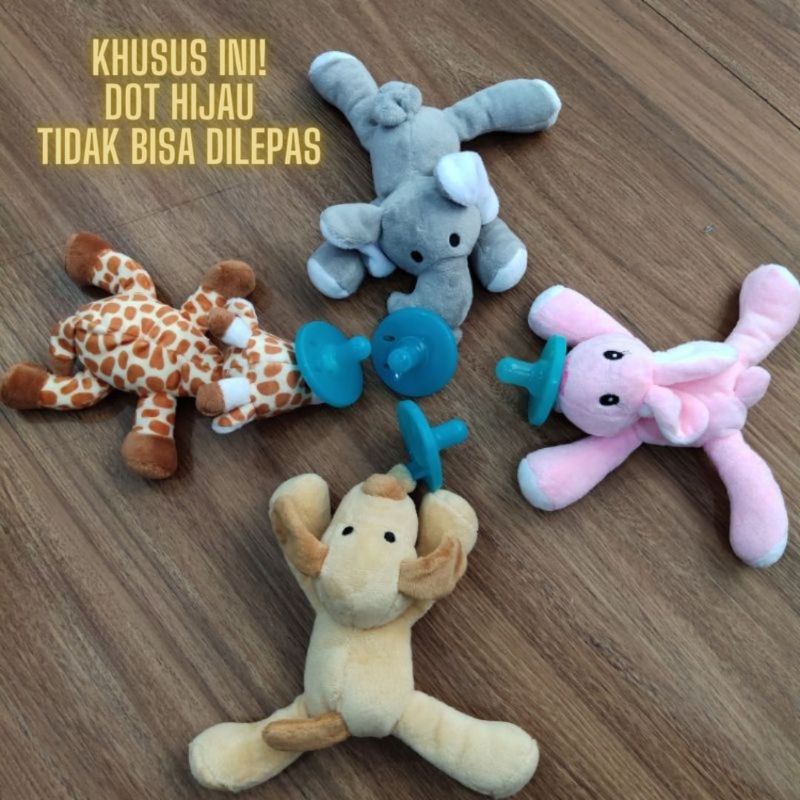 Viral! PROMO Best Seller Boneka DOT SILIKON Empeng Bayi Bisa Dilepas