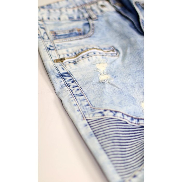 Hyperdenim Hyper Blue Ara Biker Jean