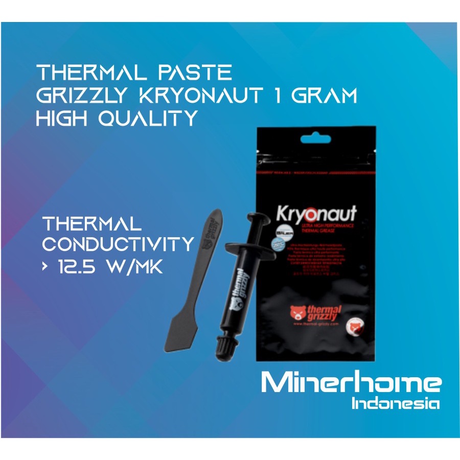 Thermal Paste Grizzly Kryonaut 1 Gram untuk CPU GPU Processor