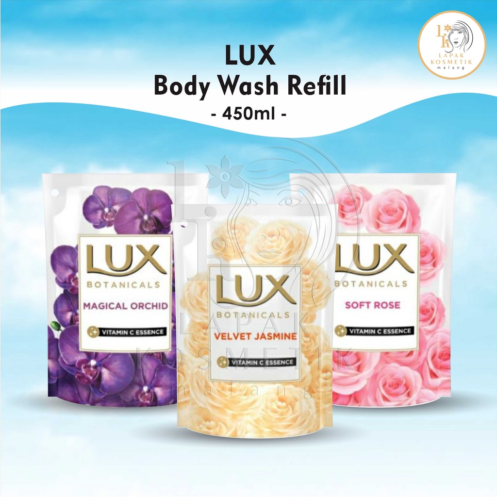 LUX BODYWASH REFILL 450ml | LUX SABUN MANDI CAIR REFILL