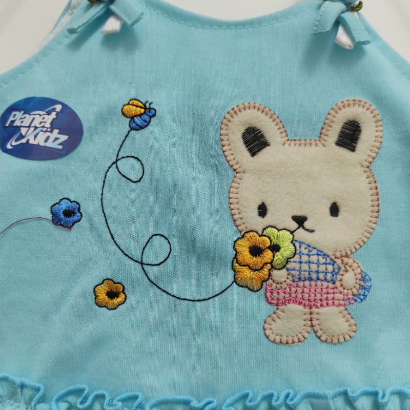Baby gift PLANET KIDZ KEPANG SINGLET Dress baju rok setelan celana katun anak bayi perempuan cewek