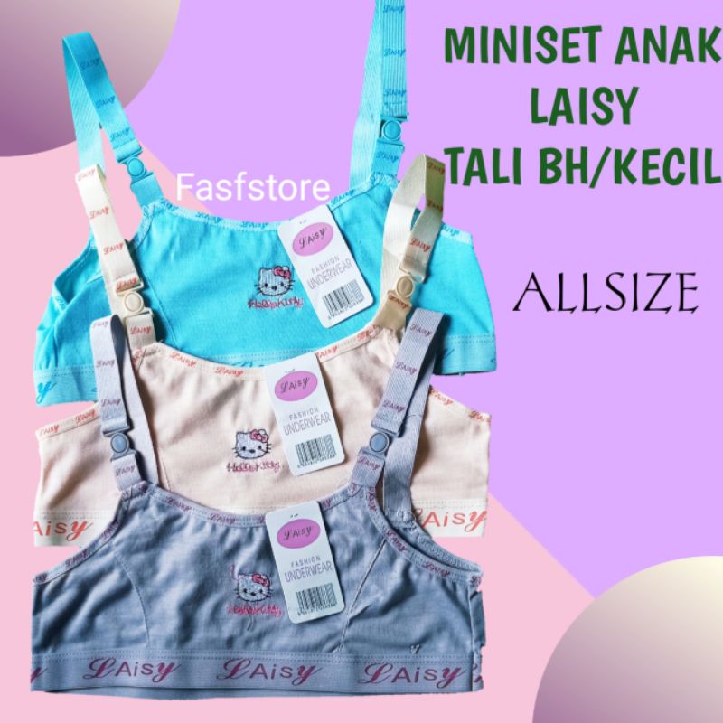 6pcs - Miniset Anak Remaja Miniset tali bh Mini set murah laisy daleman anak miniset anak smp minise