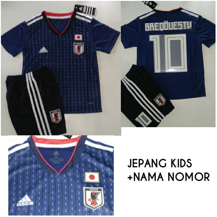 Terbaru Jersey Jepang Anak Piala Dunia 2018 + Nama Nomor