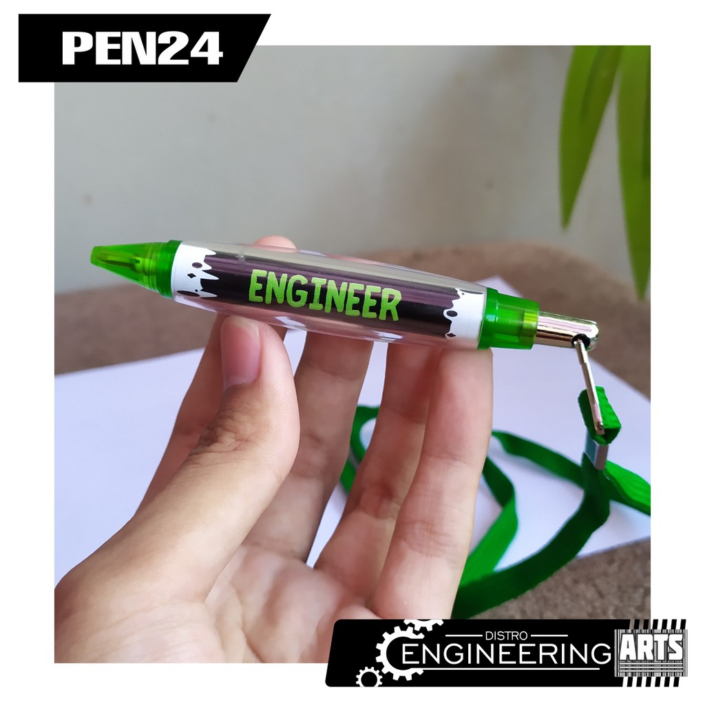 

Pulpen Kalung Hijau Full Sticker Motif MECHANICAL ENGINEER Souvenir - PEN24