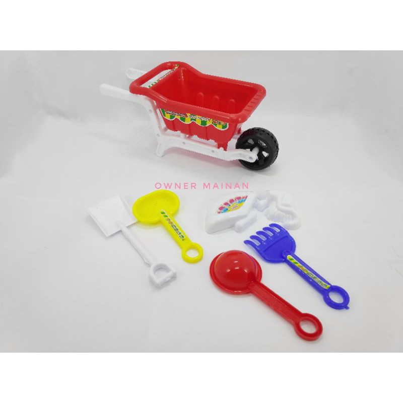 Mainan Gerobak Pasir Argo Tukang Proyek Anak