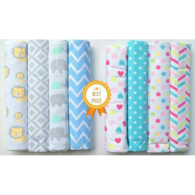 (LEBAR) Bedong Bayi Carter Jumbo 4in1 Lembut / Baby Swadle Blanket /Selimut Bedong Katun Imut 4 in 1