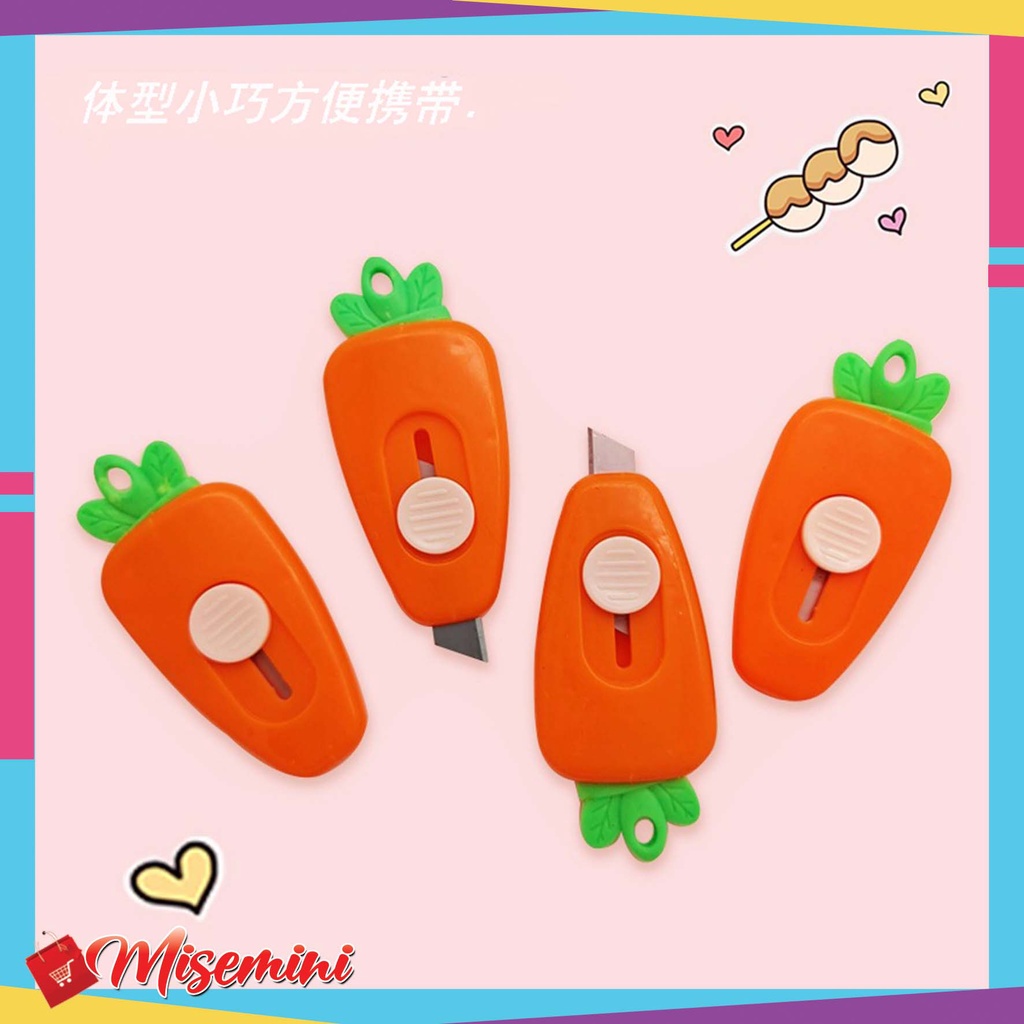 

Ⓜ️Ⓜ️Pisau Kecil Cutter Mini Karakter Wortel Cutter Travelling Portable