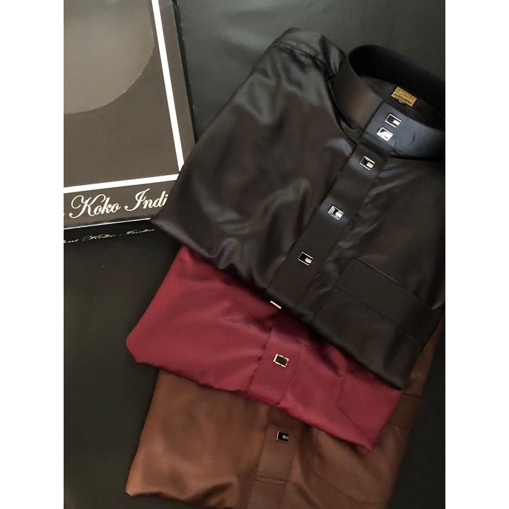 GAMIS KOKO PRIA KISHNI INDIA MUSLIM LENGAN PANJANG