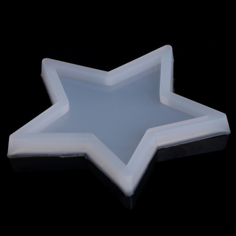 Glitter Five-pointed Star DIY Silicone Pendant Mold Making Jewelry Pendant Resin Casting