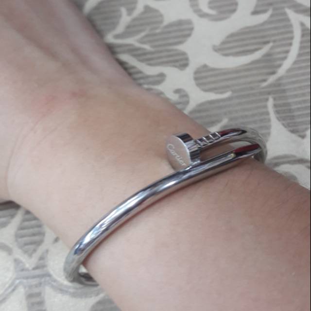 Gelang silver ala ala cartier.. mirip spt aslinya 🛍👝👜