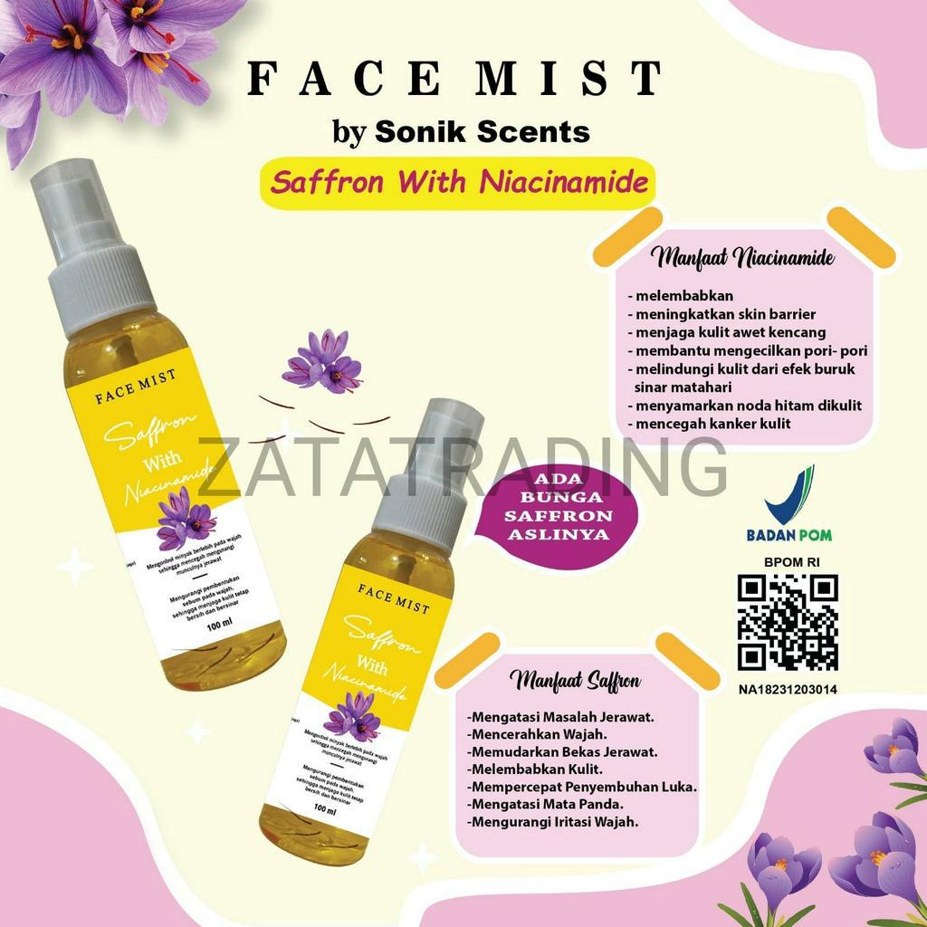 Face Mist Safron With Niacinamide 100ml - Saffron Face Mist