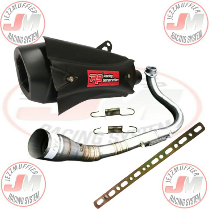 Knalpot R9 untuk Aerox Nmax pcx Vario Scoopy Mio Beat dll