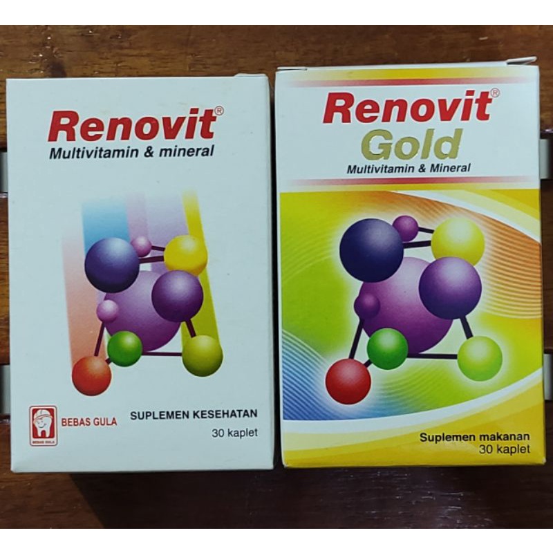 Renovit Multivitamin dan Mineral / Renovit Botol / Renovit Gold