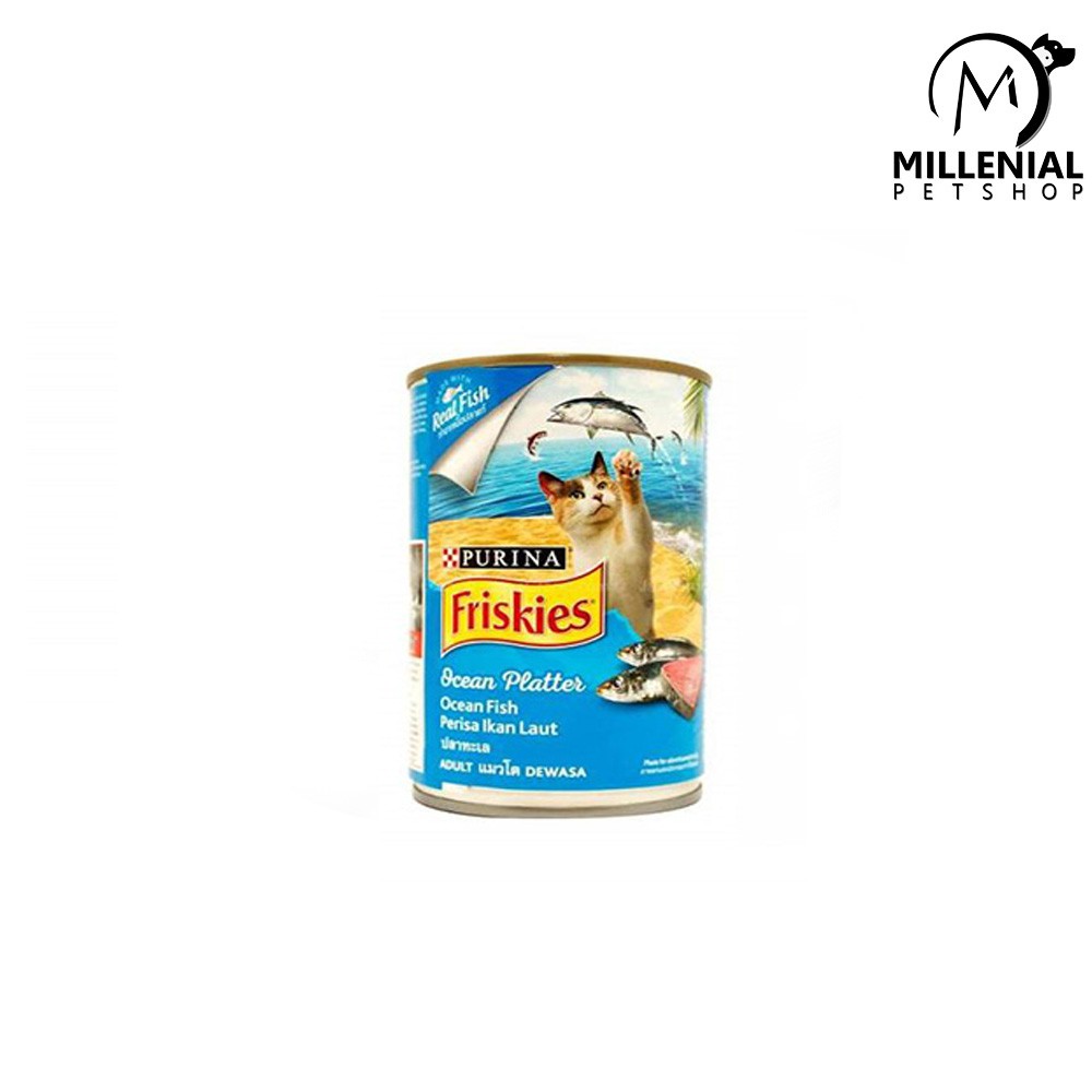 Makanan kucing friskies adult 400gr basah / friskis kaleng 400 gr