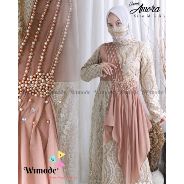 Dress amora tulle//gamis pesta mewah//gamis repict//gamis lebaran