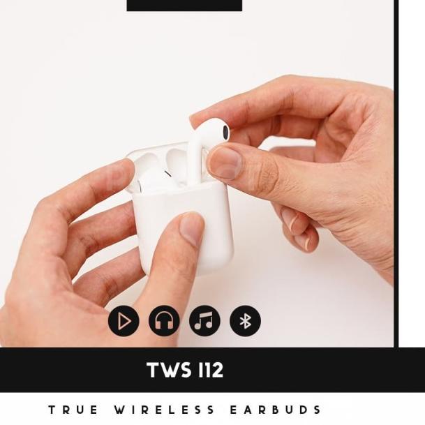 HEADSET BLUETOOTH WIRELESS I12 TWS AIRPOD / EARPOD BLUETOOTH I12 TWS